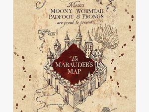 Marauders Map Footprints Png - Harry Potter Marauders Map