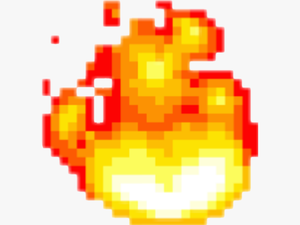 Pixel Fire Png - Pixel Art Fire Png