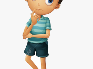 Thinking Boy Clipart And Cliparts For Free Transparent - Thinking Boy Cartoon