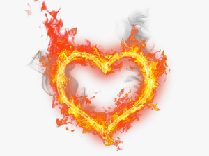 Fire Heart Burning Png - Fire Pn
