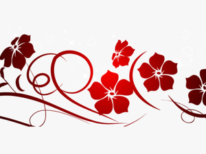 Red Flowers Decoration Png - Clipart Png