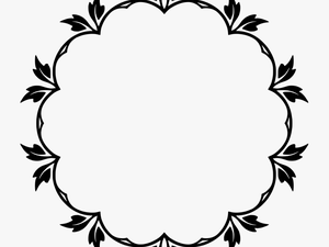 Floral Design Picture Frames Monochrome Furniture - Line Art Floral Pattern Design Black And White