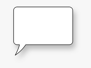 Rounded Corners Speech Bubble Wi