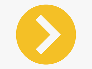 Yellow Circle With Arrow - Bullet Point Transparent Background