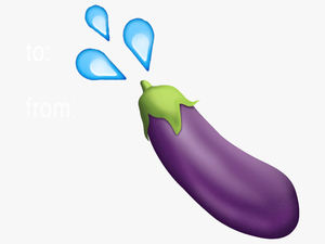 Eggplant Emoji No Background