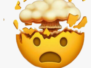 #mindblown #emoji #omg #wow - Exploding Head Emoji Png