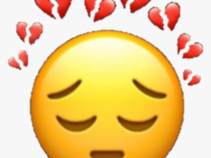 #broken #down #sad #hearts #emoji #sademoji #brokenheart - Sad Broken Heart Emoji