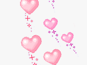 #hearts #pixels #kawaii #heart #pinkaesthetic #fixedit - Kawaii Heart Pixel Art