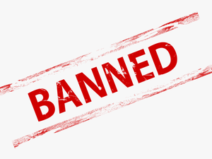Banned Png Stamp Transparent - B