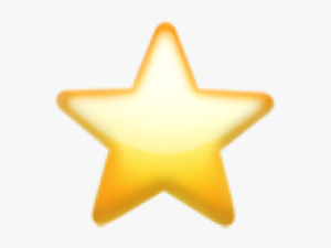 Star Iphone Emoji Emojis - Star Emoji Transparent Background