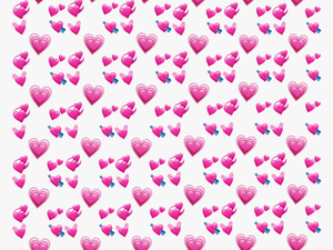 #heart #hearts #emoji #emojis #pink #iphoneemoji #pinkheart - Hearts Emoji Meme Png
