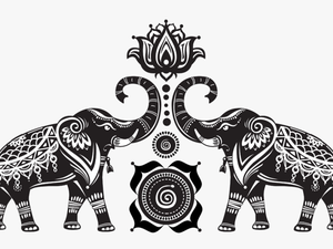 #boho #bohemian #elephant #elephants #mandala #freetoedit - Indian Elephant Vector