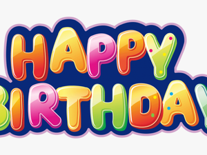 Happy Birthday Text Png Clip Art