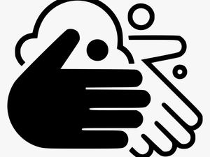 Soapy Hands - Wash Hands Icon Png