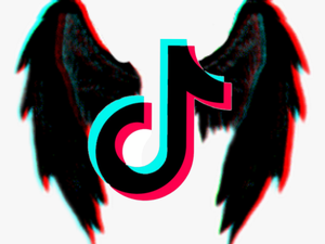 #tiktok - Neon Devil Wings Png