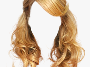 #wig #hair #blonde - Girls Hair Png Hd