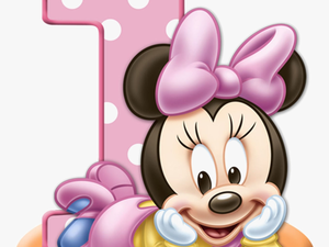 1st Birthday Transparent Images - Minnie Mouse Baby 1 Png