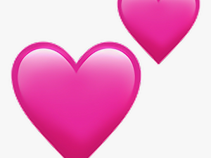 Iphone Heart Emoji Png - Pink Lo