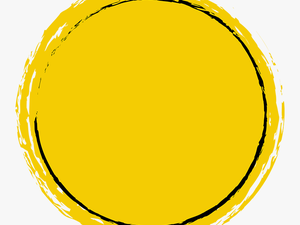 Yellow Banner Circle Png