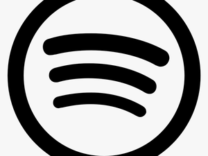 White Transparent Spotify Logo P