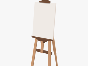 Art Easel Png - Back Of Canvas S