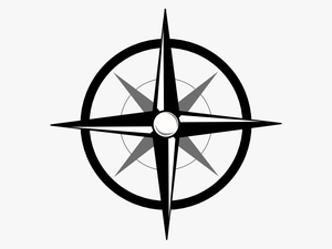 Simple Compass Icon - Compass With North On The Left