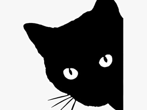 Black Cat Kitten Clip Art Silhou