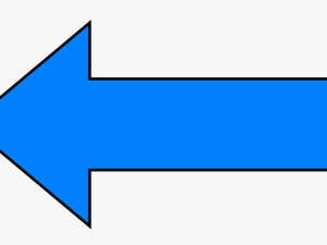 Transparent Arrow Pointing Right Png - Blue Left Arrow Symbol