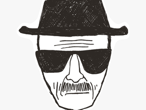 Transparent Heisenberg Clipart - Heisenberg Breaking Bad Sketch