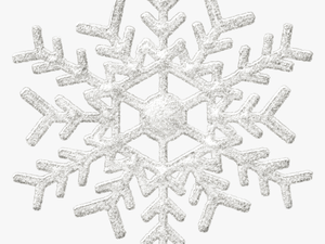 Transparent Black Snowflake Clipart - Transparent Background Silver Snowflake