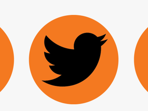Transparent Social Media Icons Orange