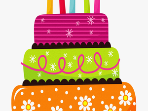 February Clipart Birthday Cake -