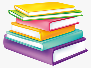 Stacked Color Together Cartoon Watercolor Book Books - Transparent Background Books Clipart