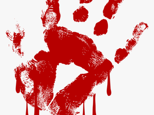 Bloody Hand Png - Blood Hand Tra